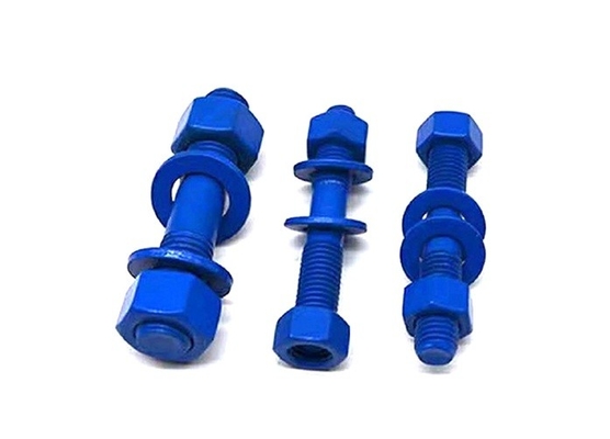 Купить ASME B18.2.1/ASME B18.2.2 Флуоуглеродно покрытый болт с двумя тяжелыми шестигранными орехами и простым круглым стиральным устройством2.1/ online manufacture