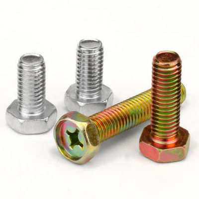 Углеродистая сталь M4-M8 оцинкованная Philips Socket Hex Head Bolts с ввертыванием GB29.2 UNC Thread