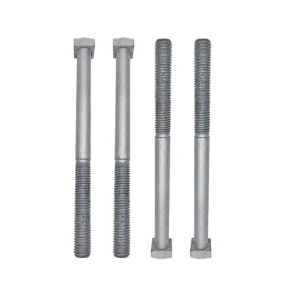 UN Thread Extension Rod Square Head Bolt в сером / серебряном цвете для горячего оцинкованного крепления