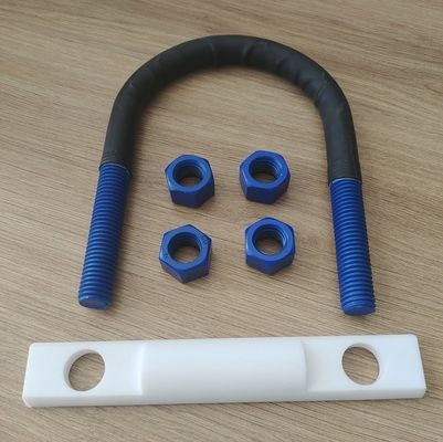 M6, M8, M10, M12, M14, M16 ПТФЕ покрытие U-бульт с полишринком, 4 ореха и полукруглый i-rod