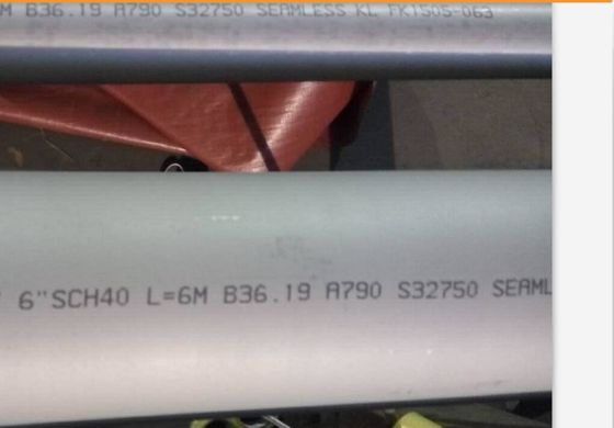 Безшовная труба нержавеющей стали SCH10 ASTM A790 12m двухшпиндельная